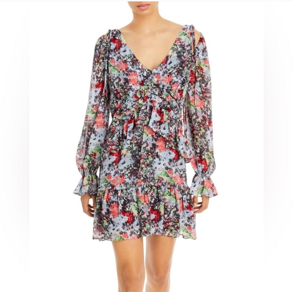 Cinq à Sept Floral Mini Dress - Multicolor